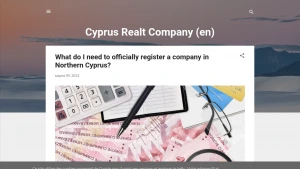 Скріншот сайту Продаж нерухомості на Північному Кіпрі