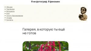 Скріншот сайту Kryshi.net — фотоблог з характером і авторським поглядом
