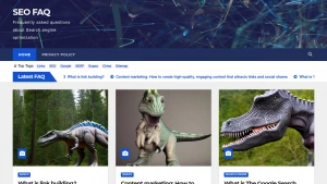 Скріншот сайту SEO FAQ — довідник із пошукової оптимізації сайтів