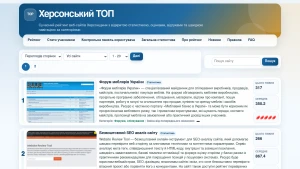 Скріншот сайту Херсонський ТОП