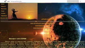 Скріншот сайту SSPINN — особистий гуманітарний проєкт Олександра Власова